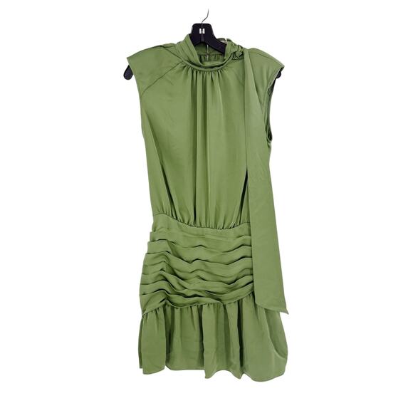RAMY BROOK Dress NEW Size 2 Ally Mini Dress Olive Green $425 - Picture 2 of 4